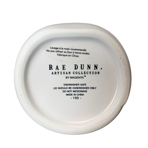 🚨 SALE - Rae Dunn “PEACE” cream coffee mug, Collectible Rustic Fun - Picture 2 of 7